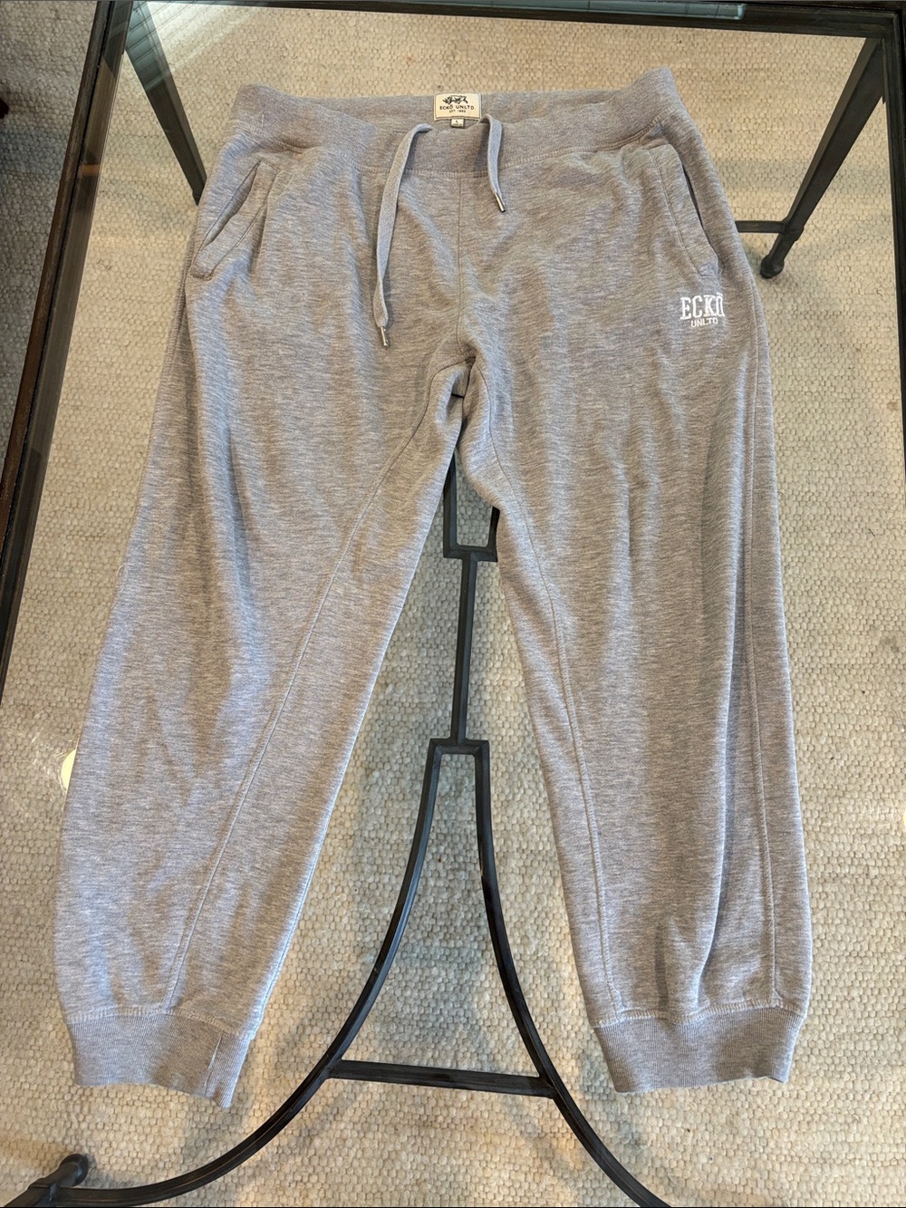 Ecko Unlimited Gray Drawstring Sweatpants